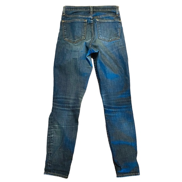 J. Crew Trademark 9” High Rise Toothpick Blue Jeans Size 26 - Picture 5 of 10